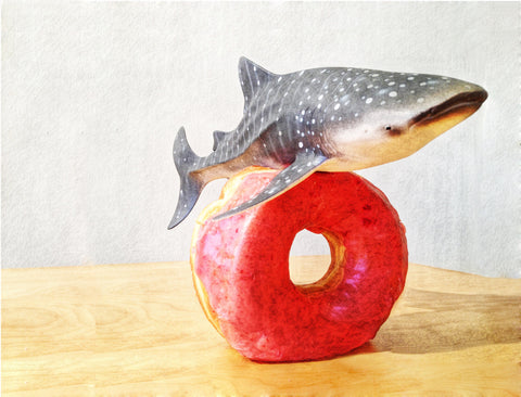 Whale Shark Jumps Raspberry Ring